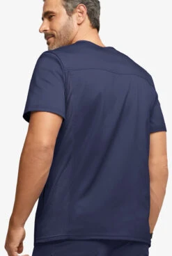 UA Advantage STRETCH Men's 5-Pocket V-Neck Air-Mesh Panel Scrub Top -Scrubs Wear Shop AB3222 092223 NAVY 4