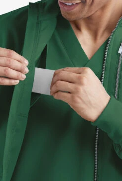 UA Butter-Soft STRETCH Men's 4-Pocket Zip Front Scrub Jacket 9 UA Butter-Soft STRETCH Men's 4-Pocket Zip Front Scrub Jacket -Scrubs Wear Shop AB791 HUNTE 4