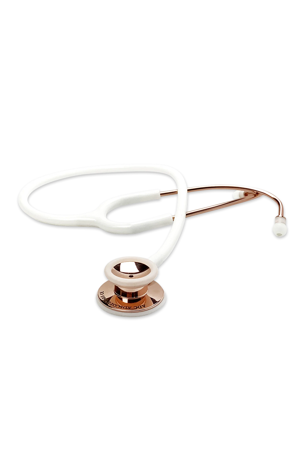ADC Adscope 603 Clinician Rose Gold/ White Stainless Steel Stethoscope 1 ADC Adscope 603 Clinician Rose Gold/ White Stainless Steel Stethoscope