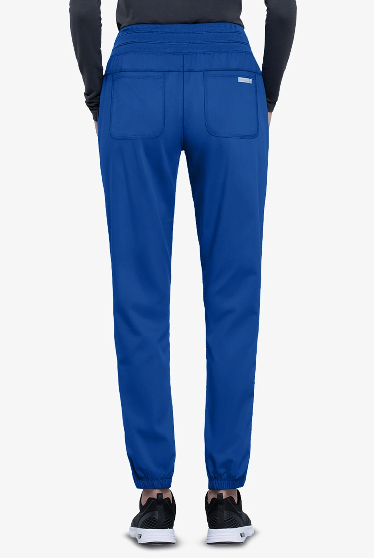 Cherokee Workwear Revolution Women's 5-Pocket STRETCH Elastic Waistband Half Jogger Scrub Pants - Petite 2 Cherokee Workwear Revolution Women's 5-Pocket STRETCH Elastic Waistband Half Jogger Scrub Pants - Petite - Image 2