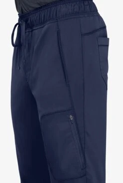 Cherokee Workwear Revolution Men's 5-Pocket STRETCH Jogger Scrub Pants -Scrubs Wear Shop CK012 NAVY 3