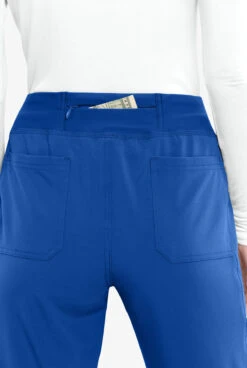 Cherokee Iflex Women's 7-Pocket STRETCH Knit Waistband Cargo Jogger Scrub Pants -Scrubs Wear Shop CK1111 101723 ROYAL 6