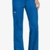 Cherokee Workwear Women's 4-Pocket Low-Rise Drawstring Cargo Scrub Pants - Petite