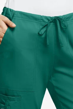 Cherokee Workwear Core STRETCH Women's 4-Pocket Cargo Scrub Pants - Tall -Scrubs Wear Shop CK4044 HUNTE 3 HV