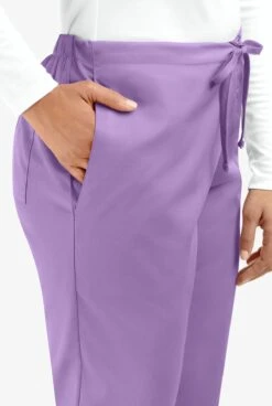 Cherokee Workwear Women's 3-Pocket Flare Leg Drawstring Scrub Pants -Scrubs Wear Shop CK4101 ORCHI 3