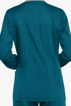 Cherokee Workwear Core STRETCH Women's 3-Pocket Scrub Jacket 7 Cherokee Workwear Core STRETCH Women's 3-Pocket Scrub Jacket -Scrubs Wear Shop CK4315 CARIB 4
