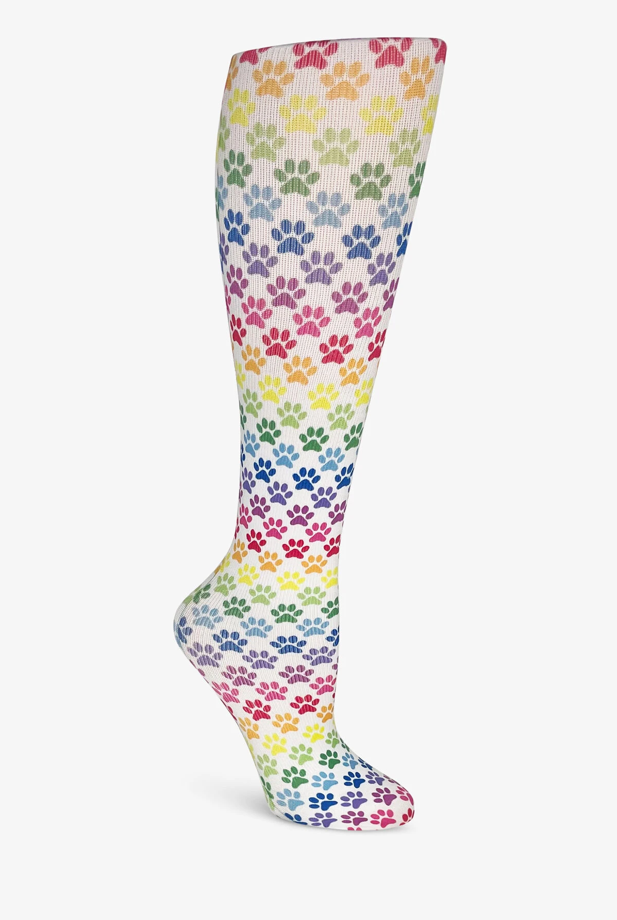 UA Exclusive Cutieful Rainbow Paws Women's 10-18 MmHg Light Compression Socks 1 UA Exclusive Cutieful Rainbow Paws Women's 10-18 MmHg Light Compression Socks