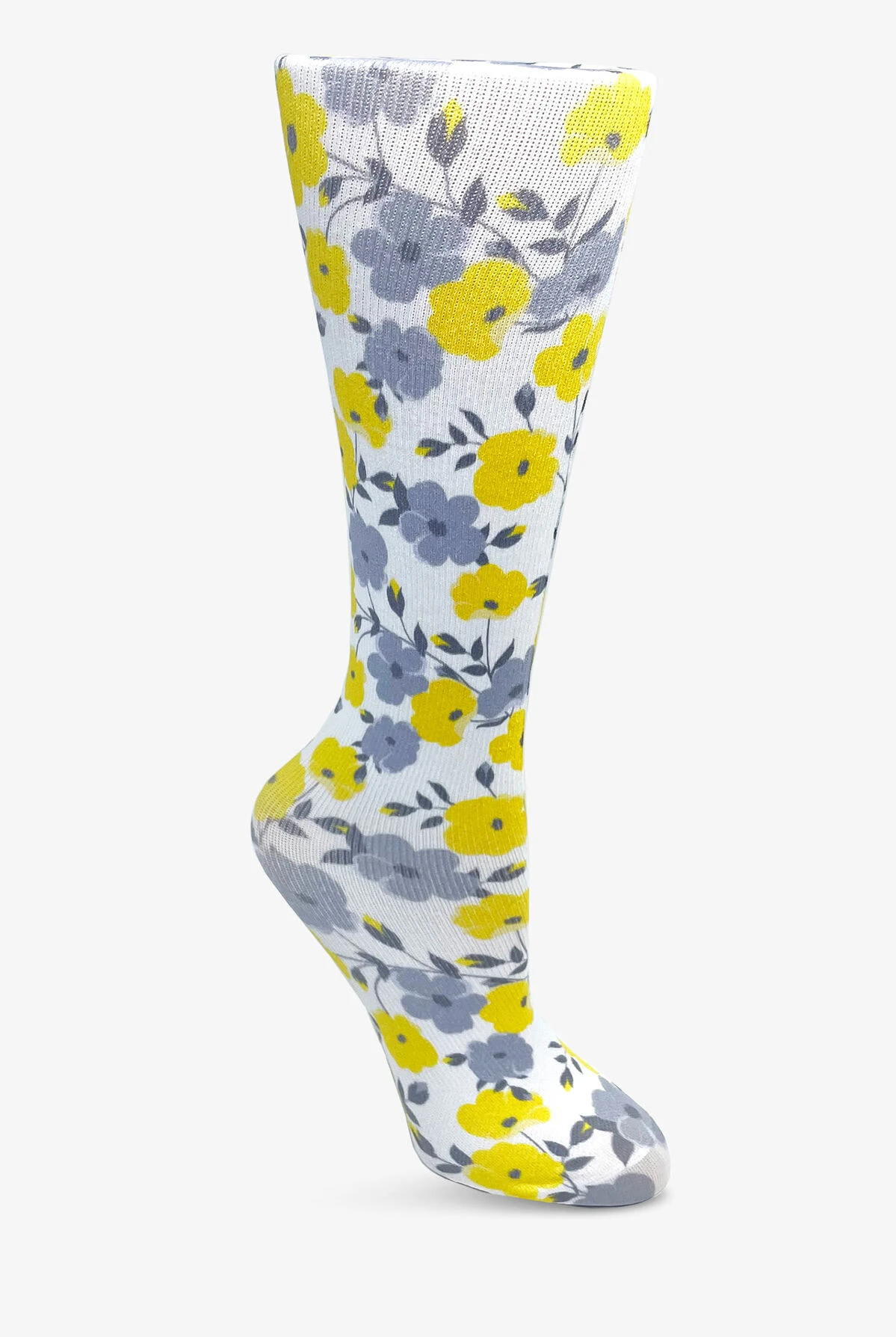 UA Exclusive Cutieful Sunshine Blossoms Women's 10-18 MmHg Wide Light Compression Socks 1 UA Exclusive Cutieful Sunshine Blossoms Women's 10-18 MmHg Wide Light Compression Socks