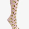 Cutieful Taco Bout Love Women's 10-18 MmHg Wide Light Compression Socks