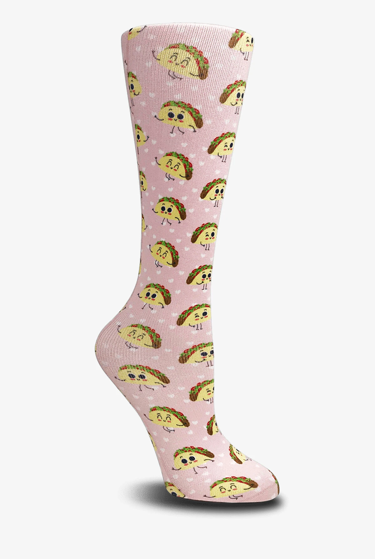 Cutieful Taco Bout Love Women's 10-18 MmHg Wide Light Compression Socks 1 Cutieful Taco Bout Love Women's 10-18 MmHg Wide Light Compression Socks