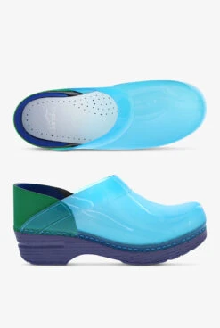 Dansko Professional Blue Translucent Nursing Clogs