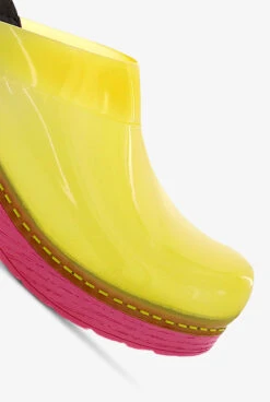 Dansko Professional Yellow Translucent Nursing Clogs -Scrubs Wear Shop DANSKYETR 092023 YELLO 3 HV