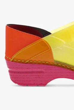 Dansko Professional Yellow Translucent Nursing Clogs -Scrubs Wear Shop DANSKYETR 092023 YELLO 4