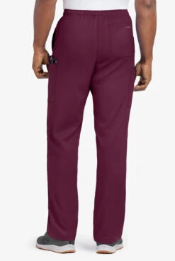 UA Flex2 Unisex 6-Pocket Pull-On Cargo STRETCH Scrub Pants -Scrubs Wear Shop F2357 WINE 5
