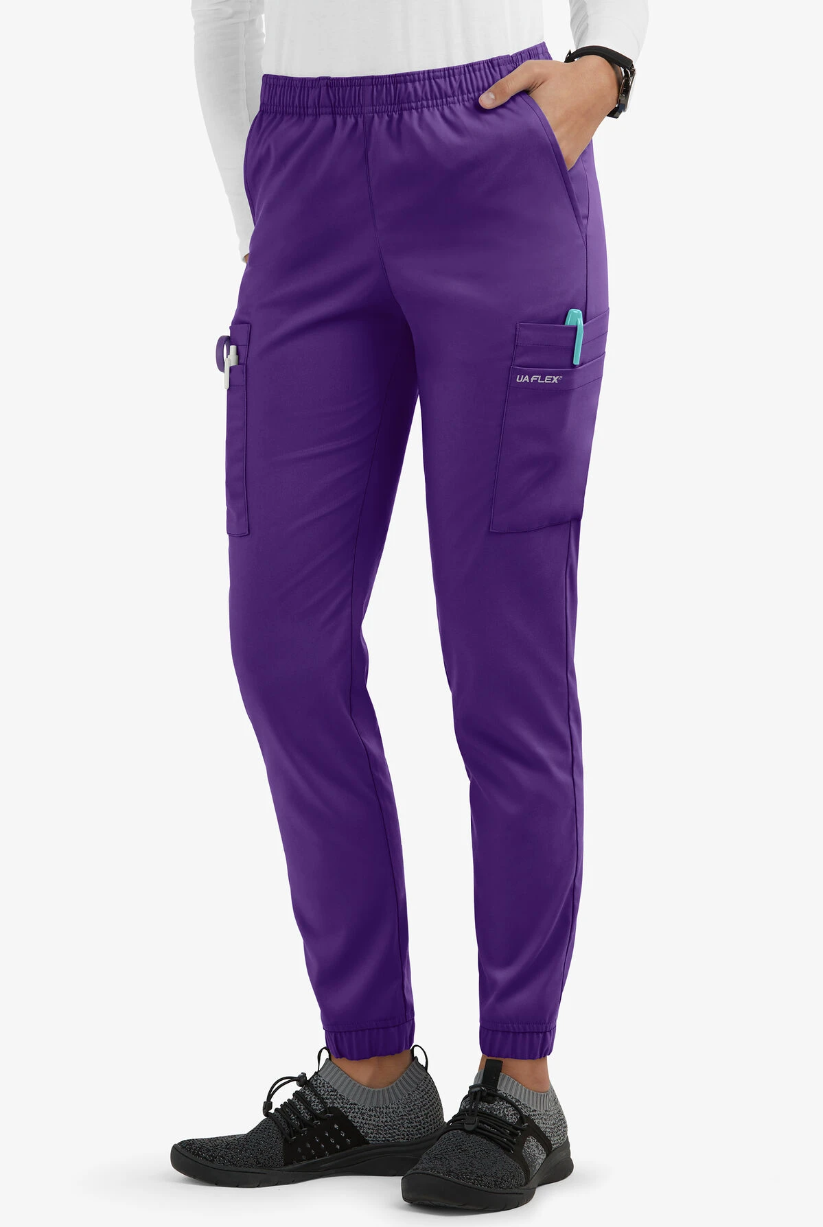UA Flex2 Women's 7-Pocket Jogger Scrub Pants - Petite 1 UA Flex2 Women's 7-Pocket Jogger Scrub Pants - Petite