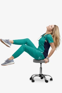 UA Flex2 Women's 7-Pocket Jogger Scrub Pants -Scrubs Wear Shop F2475 TEAL 6