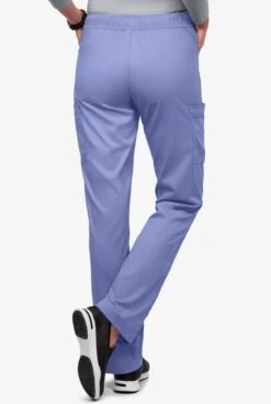 UA Flex2 Women's 7-Pocket Flat Front Cargo STRETCH Scrub Pants - Petite -Scrubs Wear Shop F2691 CEIL 4