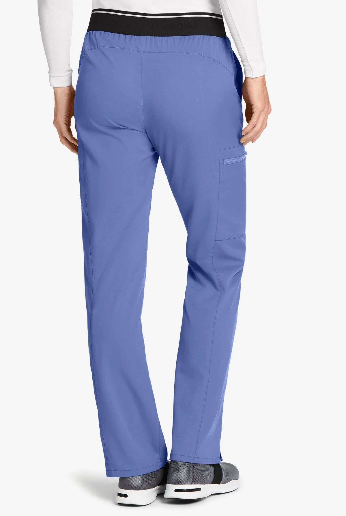 Grey's Anatomy™ By Barco Spandex STRETCH Kim Women's 3-Pocket Back Elastic Cargo Scrub Pants - Petite 2 Grey's Anatomy™ By Barco Spandex STRETCH Kim Women's 3-Pocket Back Elastic Cargo Scrub Pants - Petite - Image 2