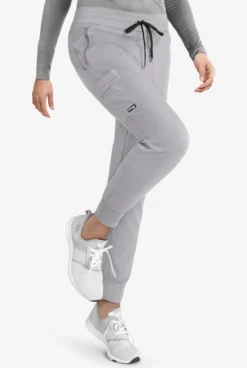 Grey's Anatomy™ By Barco Spandex STRETCH Eden Women's 5-Pocket Cargo Jogger Scrub Pants - Petite -Scrubs Wear Shop GRS537 MOONS 6