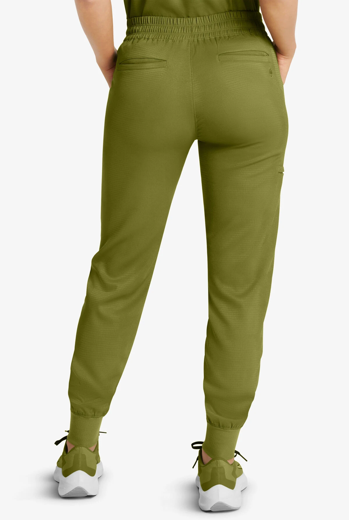 Healing Hands Limited Edition Tate Alligator Print Women's 5-Pocket STRETCH Jogger Scrub Pants 2 Healing Hands Limited Edition Tate Alligator Print Women's 5-Pocket STRETCH Jogger Scrub Pants - Image 2