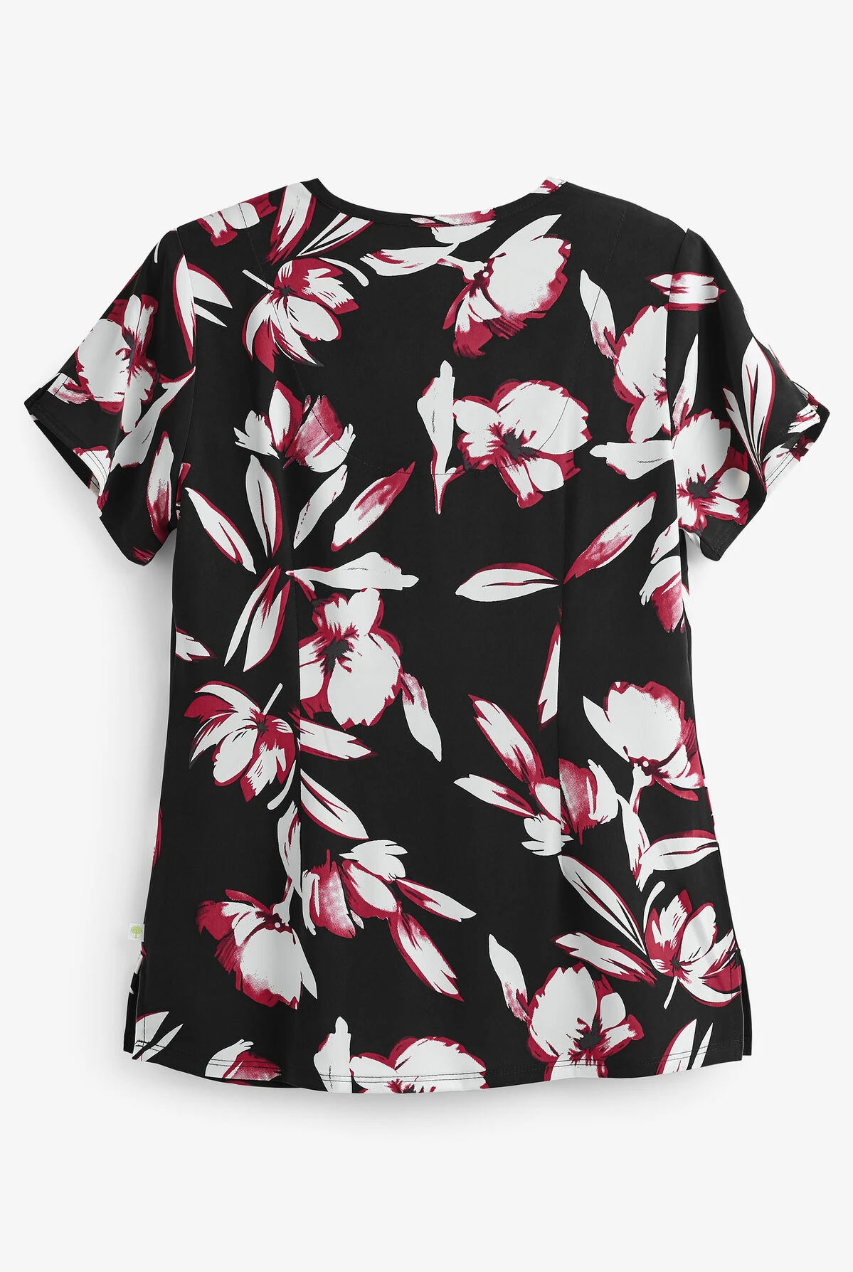 Healing Hands Premiere Isabel Exquisite Floral Women's 2-Pocket V-Neck Print Scrub Top 2 Healing Hands Premiere Isabel Exquisite Floral Women's 2-Pocket V-Neck Print Scrub Top - Image 2