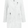 Healing Hands White Coat Minimalist Women's 37 ½" 5-Pocket STRETCH Lab Coat
