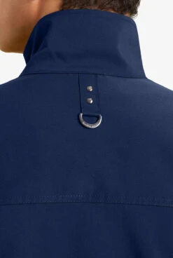 Healing Hands Purple Label Jonathan Men's 6-Pocket STRETCH Bomber Scrub Jacket -Scrubs Wear Shop HE5530 NAVY 5