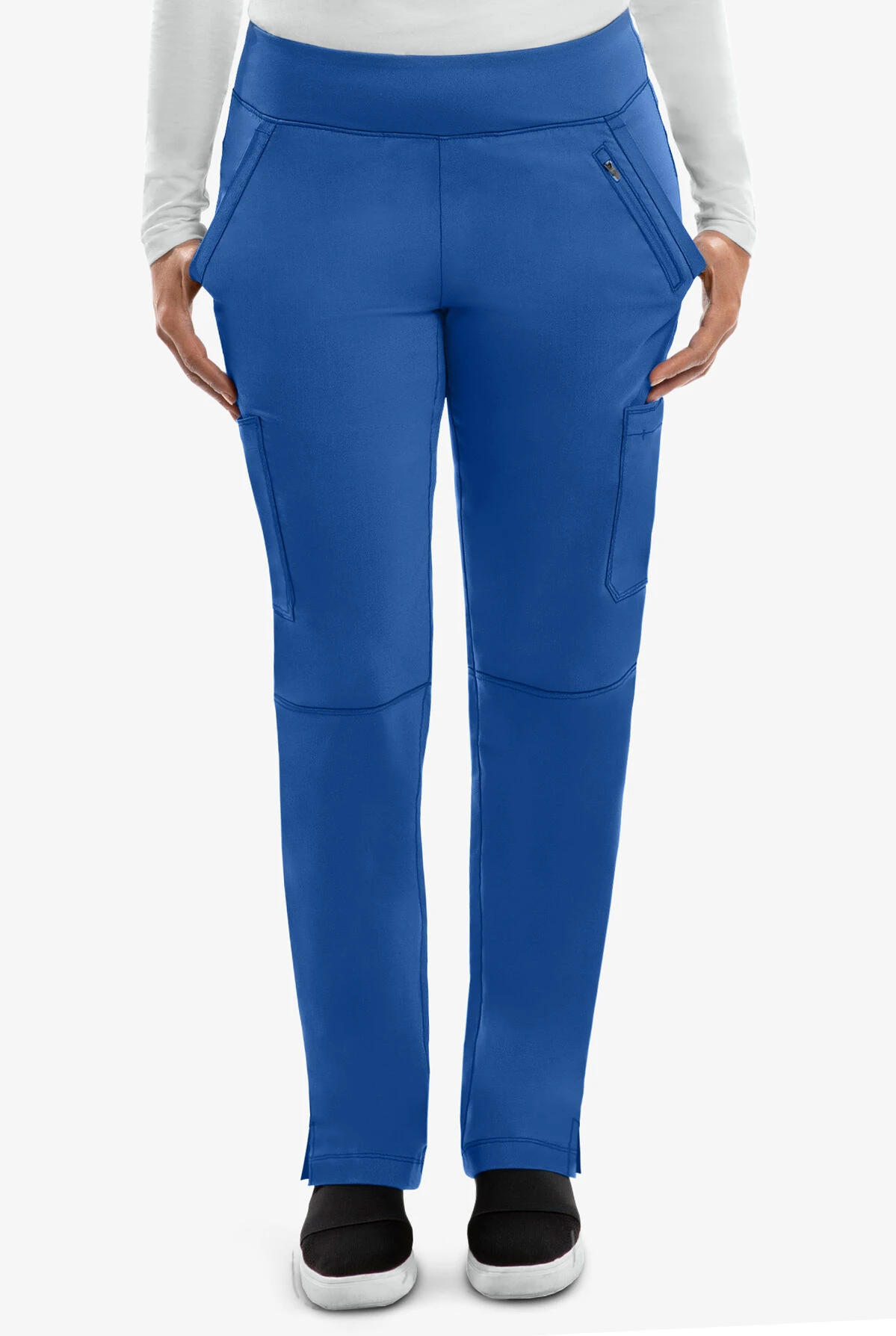 Healing Hands Purple Label Tyra Women's 8-Pocket STRETCH Slim Yoga Scrub Pants - Petite 1 Healing Hands Purple Label Tyra Women's 8-Pocket STRETCH Slim Yoga Scrub Pants - Petite