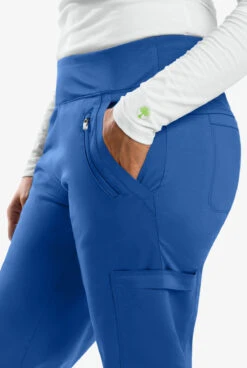 Healing Hands Purple Label Tyra Women's 8-Pocket STRETCH Slim Yoga Scrub Pants - Petite 5 Healing Hands Purple Label Tyra Women's 8-Pocket STRETCH Slim Yoga Scrub Pants - Petite -Scrubs Wear Shop HE9134 ROYAL 5
