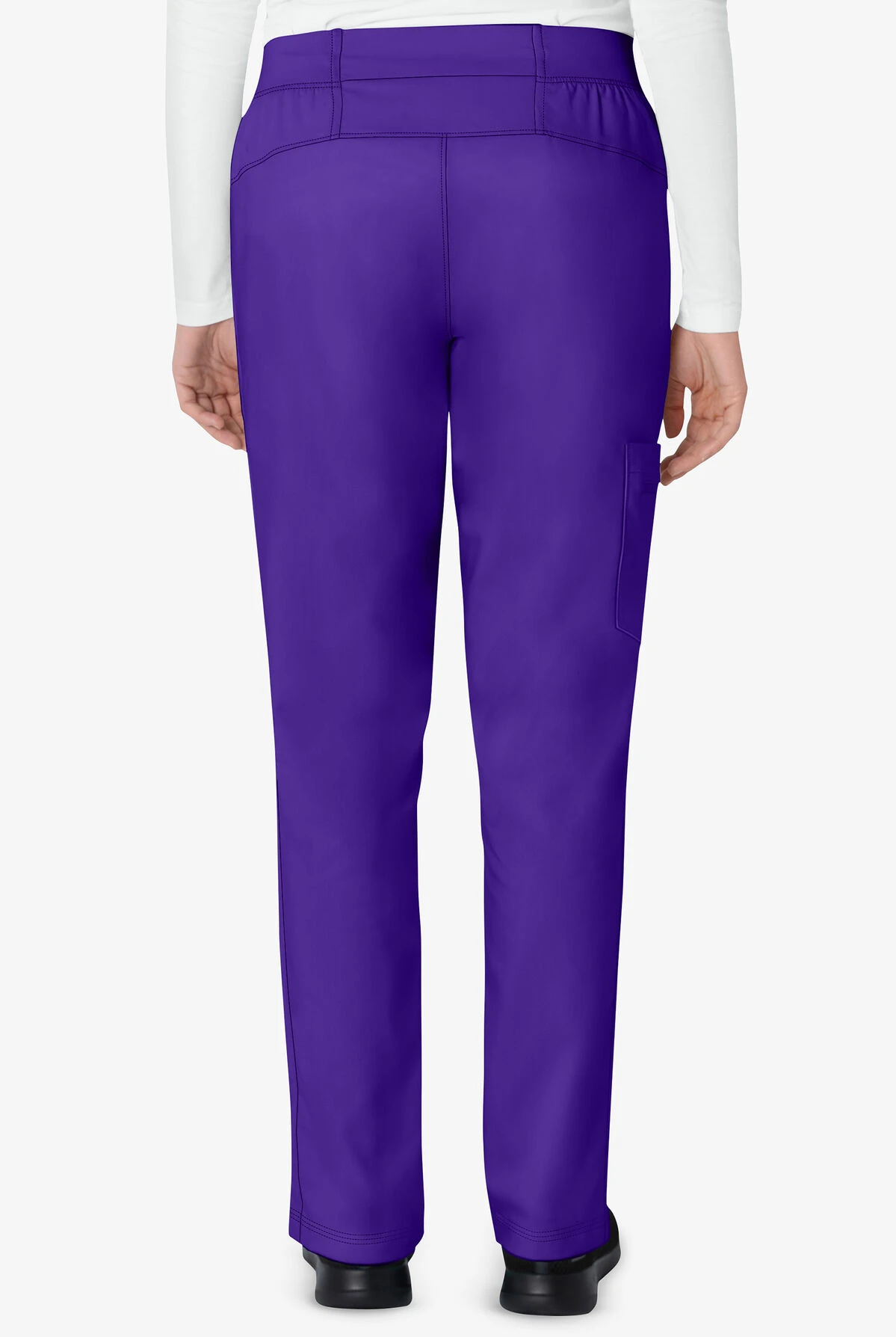 Healing Hands Purple Label Women's 6-Pocket STRETCH Convertible Drawstring Cargo Yoga Scrub Pants 2 Healing Hands Purple Label Women's 6-Pocket STRETCH Convertible Drawstring Cargo Yoga Scrub Pants - Image 2