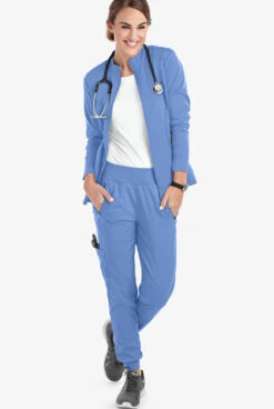 Healing Hands Purple Label Tara Women's 6-Pocket STRETCH Jogger Cargo Scrub Pants - Petite -Scrubs Wear Shop HE9233 CEIL 3 1