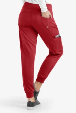 Healing Hands Purple Label Tara Women's 6-Pocket STRETCH Jogger Cargo Scrub Pants -Scrubs Wear Shop HE9233 RED 4