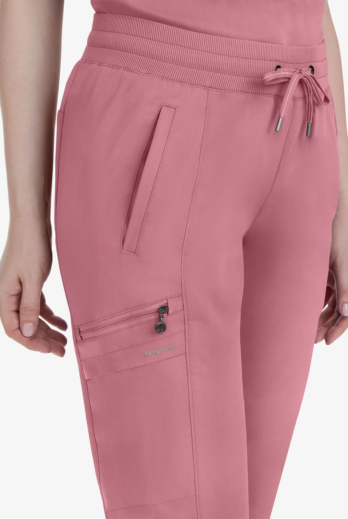 Healing Hands Purple Label Toby Women's 7-Pocket STRETCH Jogger Drawstring Scrub Pant 2 Healing Hands Purple Label Toby Women's 7-Pocket STRETCH Jogger Drawstring Scrub Pant - Image 2