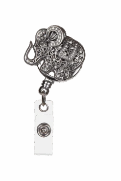 Bonitas ID Avenue Boojee Elephant Beads Retractable ID Badge Holder