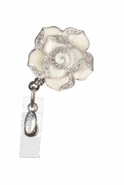 Bonitas Boojee Beads Rose Retractable ID Badge Holder