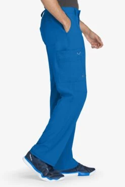 Cherokee Infinity Men's 5-Pocket STRETCH Tapered Leg Cargo Scrub Pants -Scrubs Wear Shop IN200 ROYAL 7