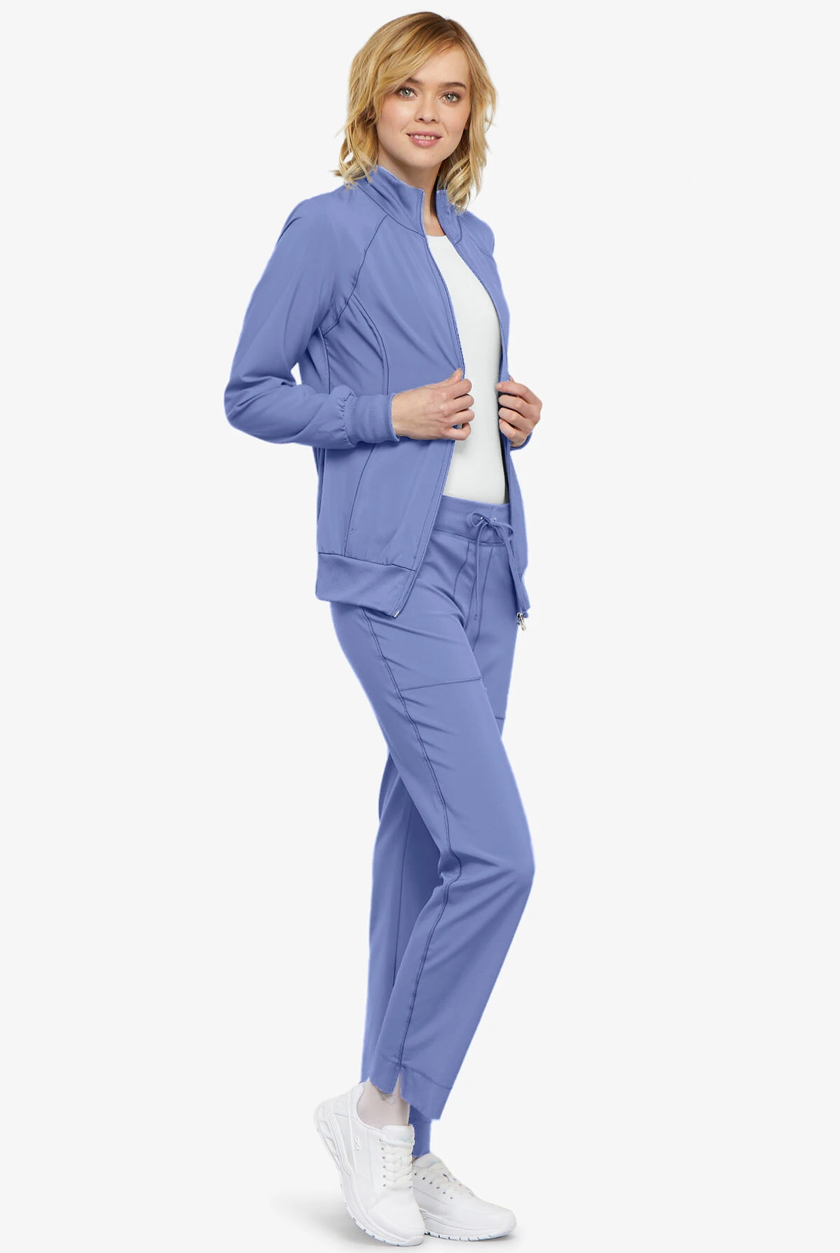 Cherokee Infinity Women's 2-Pocket STRETCH Warm-Up Scrub Jacket 2 Cherokee Infinity Women's 2-Pocket STRETCH Warm-Up Scrub Jacket - Image 2