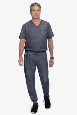 Koi Next Gen Day To Night Men's 7-Pocket STRETCH Cargo Jogger Scrub Pants -Scrubs Wear Shop K608 HENAV 4