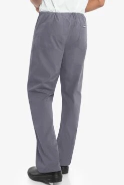 Landau Unisex 1-Pocket Drawstring Scrub Pants - Short -Scrubs Wear Shop L7602 STEEL 4