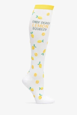 Nurse Mates Lemon Squeezy Women's 12-14 MmHg Light Compression Socks