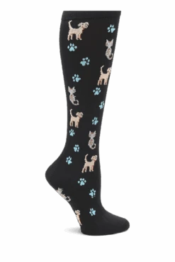 Nurse Mates Pets 'n Paws Women's 12-14 MmHg Light Compression Socks