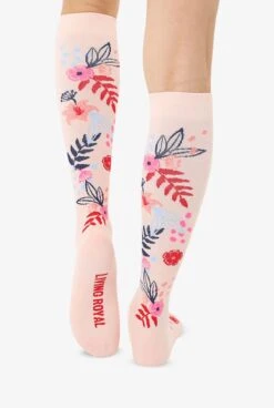 Living Royal Floral Unisex 15-20 MmHg Moderate Compression Socks -Scrubs Wear Shop LRFLORAL 3