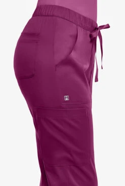 Maevn Matrix Women's 5-Pocket STRETCH Elastic Waist Drawstring Cargo Scrub Pants - Petite -Scrubs Wear Shop MA6501 HOLLY 3 HV