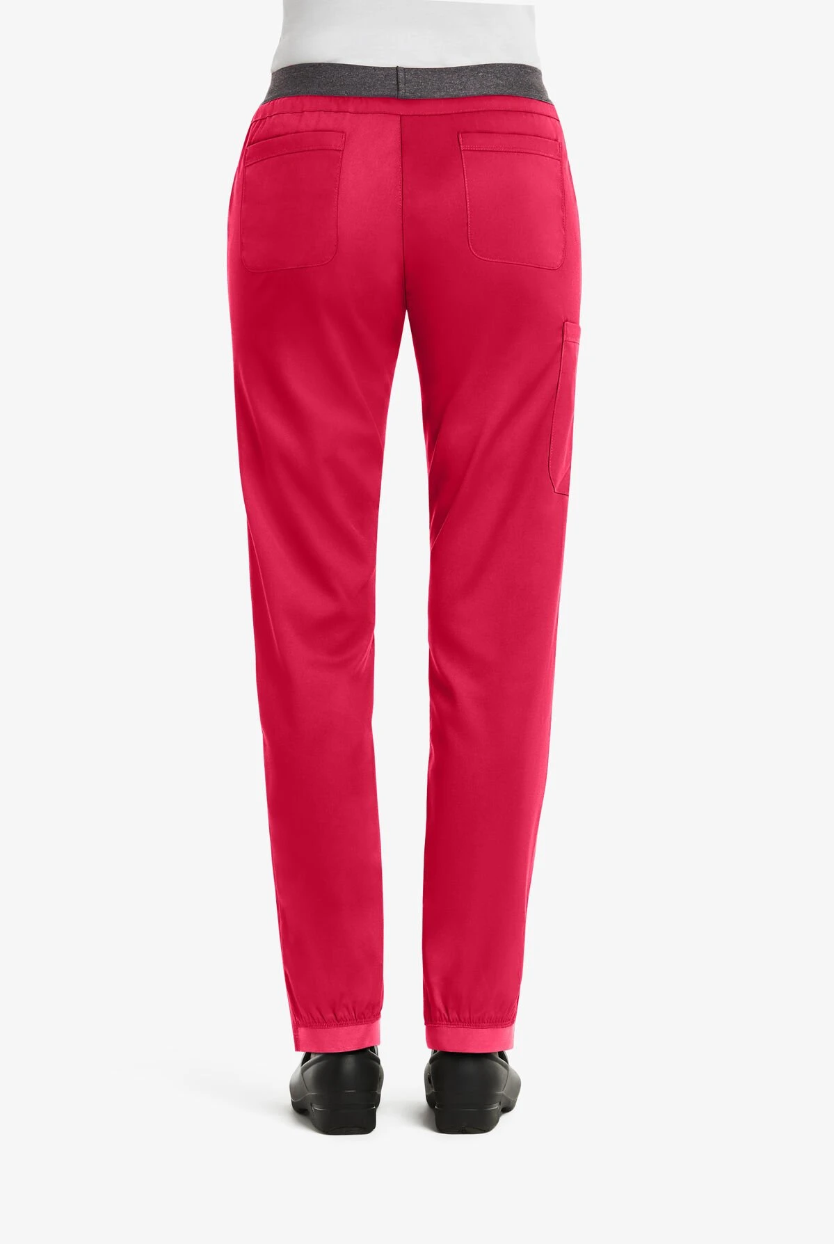 Maevn Matrix Women's 5-Pocket STRETCH Heather Elastic Waist Half Jogger Scrub Pants - Petite 2 Maevn Matrix Women's 5-Pocket STRETCH Heather Elastic Waist Half Jogger Scrub Pants - Petite - Image 2