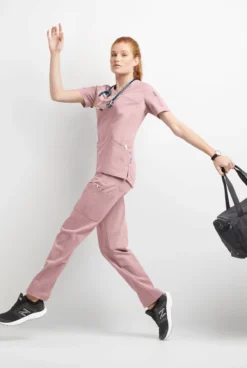 MOVEMENT By Butter-Soft Rigel Women's 9-Pocket Interior Drawstring STRETCH Scrub Pants - Tall -Scrubs Wear Shop MBS243 MASHA 4