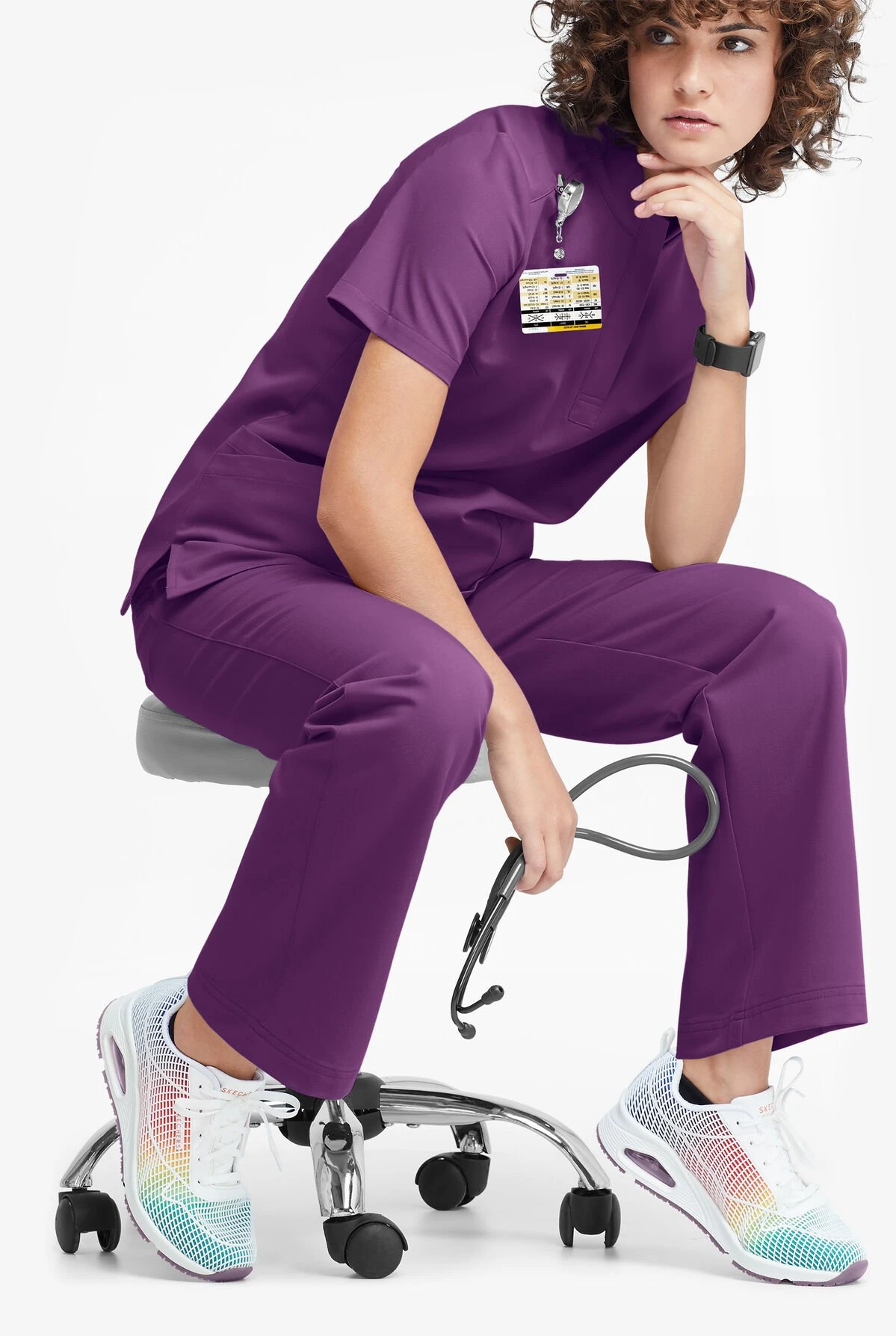 MOVEMENT By Butter-Soft Mira Women's 6-Pocket Wide Leg Scrub Pants 4 MOVEMENT By Butter-Soft Mira Women's 6-Pocket Wide Leg Scrub Pants - Image 4