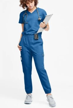 Movement By Butter-Soft Cephei Women's 11-Pocket Jogger Scrub Pants -Scrubs Wear Shop MBS395 ROYAL 4 HV