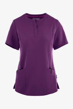 MOVEMENT By Butter-Soft STRETCH Elara Women's 5-Pocket Henley Scrub Top