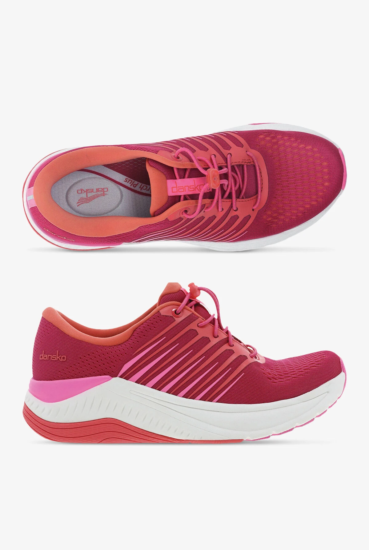 Dansko Women's Penni Strawberry Athletic Lace Up Nursing Shoes 1 Dansko Women's Penni Strawberry Athletic Lace Up Nursing Shoes