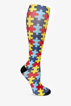 Prestige Autism Awareness Women's 15-20 MmHg Moderate Compression Socks